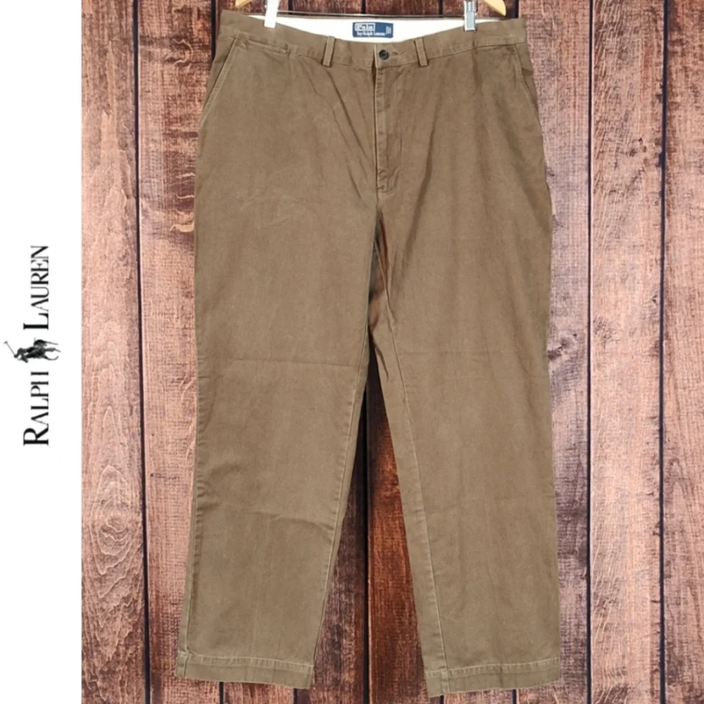 40x32 Vtg Classic Polo Brown Chino Excellent Condition